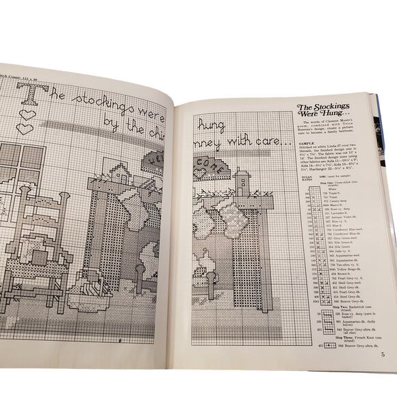 Christmas Cross Stitch All Through The House Vanessa Ann Collection Hardback - Picture 9 of 13